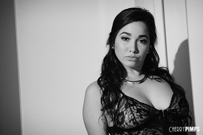 Karlee Grey is Sultry in Black in White While She Masturbates - Cherry pimps discount